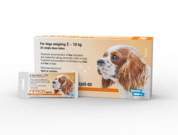 Bioveta Fipron S Pies 2-10 kg, krople na pchły i kleszcze, 1 tubka