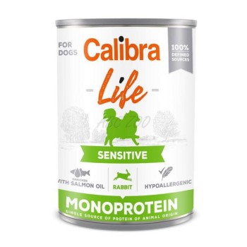 Calibra Dog Life Sensitive Rabbit, mokra karma dla wrażliwych psów, 400 g