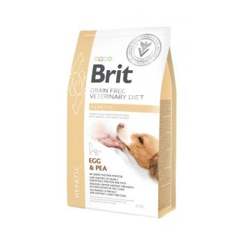 Brit GF Veterinary Diet Dog Hepatic, sucha karma dla psa ze schorzeniami wątroby, 2 kg