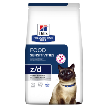 Hill's PD z/d Food Sensitivities Feline, sucha karma dla kotów z alergiami, 3 kg