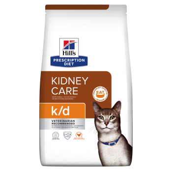 Hill's PD k/d Kidney Care Feline, sucha karma dla kotów z chorymi nerkami, 3 kg