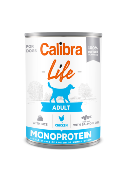 Calibra Dog Life Adult Kurczak z Ryżem, mokra karma dla dorosłych psów, 400 g
