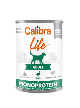 Calibra Dog Life Adult Duck with Rice, mokra karma dla dorosłych psów, 400g
