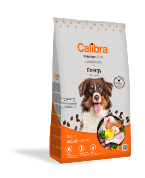 Calibra Dog Premium Energy, sucha karma dla aktywnych psów, 3 kg