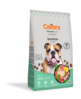 Calibra Dog Premium Sensitive, sucha karma dla wrażliwych dorosłych psów, 12 kg