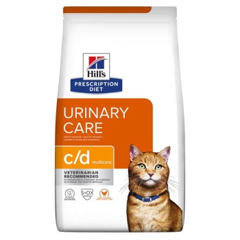 Hill's PD c/d Urinary Care Multicare Chicken Feline, sucha karma dla kota z problemami urologicznymi, 3 kg