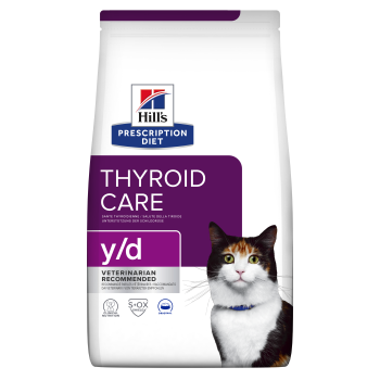 Hill's PD y/d Thyroid Care, sucha karma dla kotów z chorobami tarczycy, 3 kg