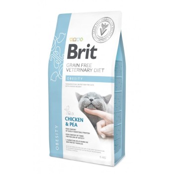 Brit GF Veterinary Diet Cat Obesity, sucha karma dla kotów z nadwagą, 5 kg