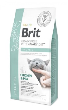 Brit GF Veterinary Diet Cat Struvite, sucha karma dla kotów z problemami moczowymi, 5 kg