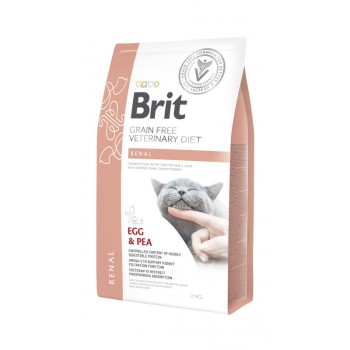 Brit GF Veterinary Diet Cat Renal, sucha karma na nerki dla kota, 2 kg