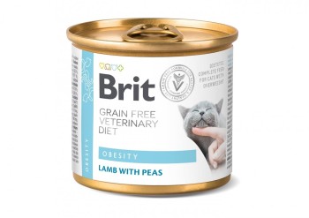 Brit GF Veterinary Diet Cat Obesity, mokra karma w puszce dla kota z nadwagą, 200 g