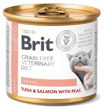 Brit GF Veterinary Diet Cat Renal, mokra karma dla kotów z chorymi nerkami, 200 g