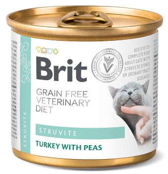 Brit GF Veterinary Diet Cat Struvite, mokra karma dla kotów z kamieniami moczowymi, 200 g