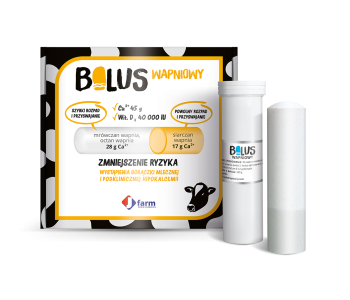 Jfarm Bolus wapniowy Plus, dla krów z niedoborami mineralnymi, 175 g