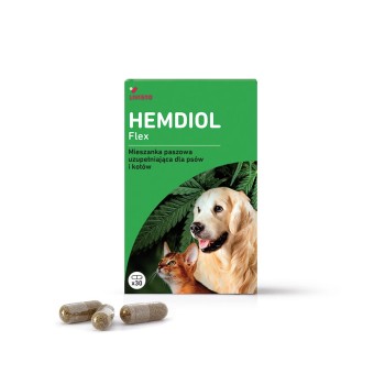 Livisto Hemdiol Flex, suplement na stawy dla psów i kotów, kapsułki, 30 sztuk