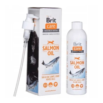 Brit Care Olej z Łososia, suplement z kwasami omega-3 dla psów, 250ml