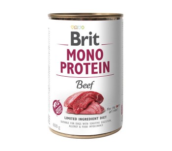 Brit Mono Protein Beef, mokra karma z wołowiną dla psów, 400 g