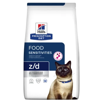 Hill's Prescription Diet z/d Food Sensitivities feline, sucha karma dla kota z nietolerancją pokarmową, 1,5 kg