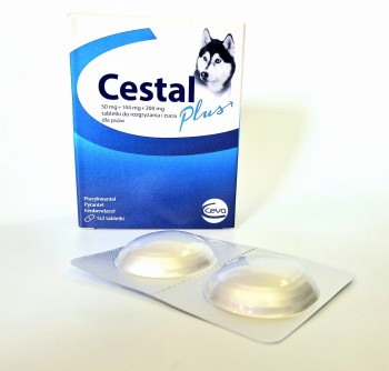 Ceva Cestal plus, tabletki na odrobaczenie dla psa, 2 sztuki