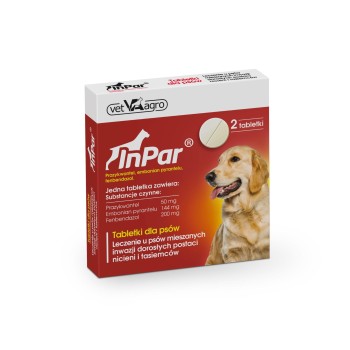 Vet Agro InPar, tabletki na odrobaczenie dla psa, 2 sztuki