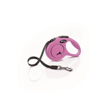 Flexi Classic XS, smycz dla psa do 12 kg, różowa, taśma, 3 metry
