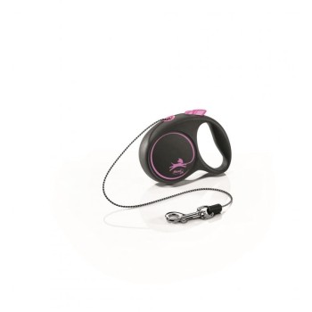 Flexi Black Desing  XS, smycz dla psa do 8 kg, czarno-zielona, linka, 3 metry