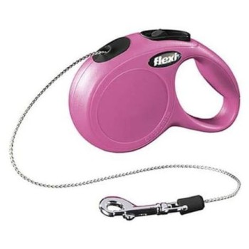 Flexi Classic Cat XS, smycz dla małego kota, różowa, linka, 3 metry