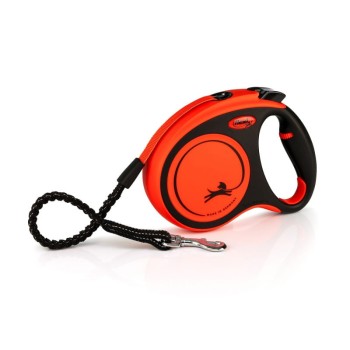 Flexi Xtreme M, smycz dla psa do 35 kg,  pomarańczowa, taśma, 5 metrów