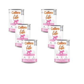 Calibra Dog Life Puppy & Junior Chicken, mokra karma dla szczeniaków, 6 x 400 g
