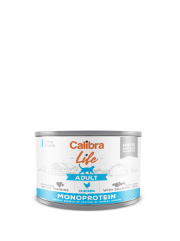 Calibra Cat Life Adult Chicken, mokra karma dla dorosłego kota, 200 g