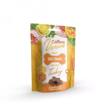 Calibra Dog Verve Crunchy Snack Fresh Turkey, zdrowotny przysmak dla psa, 150 g