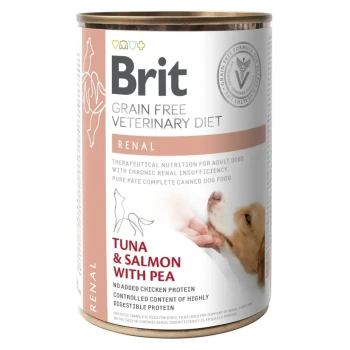 Brit GF Veterinary Diet Renal, dieta nerkowa dla psów, puszka, 400 g
