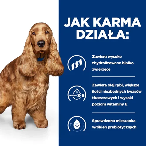 Hill's PD Canine z/d Active Biome 10 kg - karma dla psów ze schorzeniami skórnymi i problemami trawiennymi