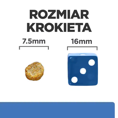 hipoalergiczna sucha karma dla psa alergika, wielkość krokieta