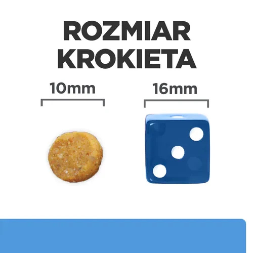 Wielkość krokieta - Hill's PD Canine D/D Duck and Rice 4 kg — sucha karma z kaczką i ryżem dla psa alergika na problemy skórne
