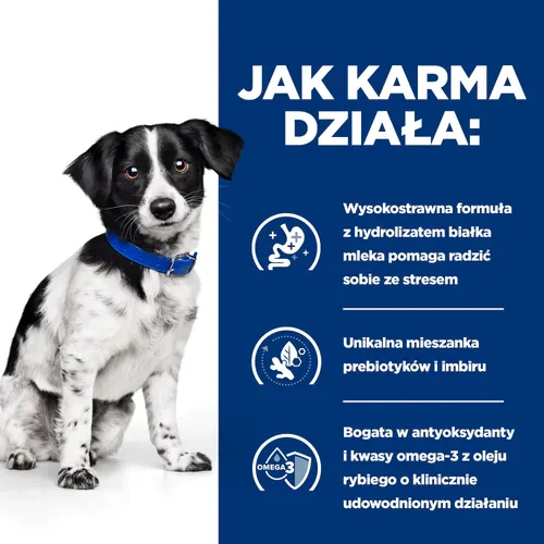 Jak działa, Hill's PD i/d Stress Mini 1 kg — sucha karma dla psa z zaburzeniami trawienia