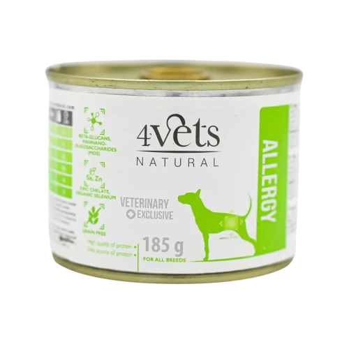 4Vets Natural Dog Allergy Lamb New 185 g puszka - mokara karma dla psa alergika