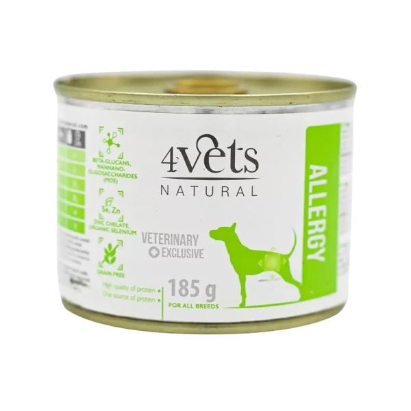 4Vets Natural Dog Allergy Lamb New 185 g puszka - mokara karma dla psa alergika