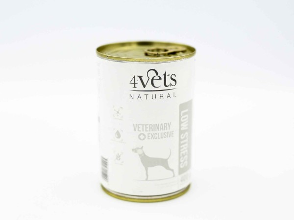 4Vets Natural Dog Low Stress 400 g puszka — mokra karma dla psa z objawami stresu