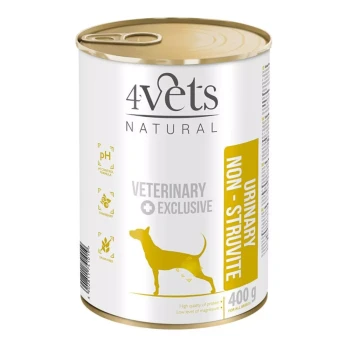 4Vets Natural Dog Urinary Non-Struvite, mokra karma dla psów z problemami urologicznymi, 400g