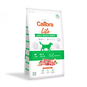Calibra Life Dog Adult Medium Breed Lamb, sucha karma dla psów ras średnich, 12 kg