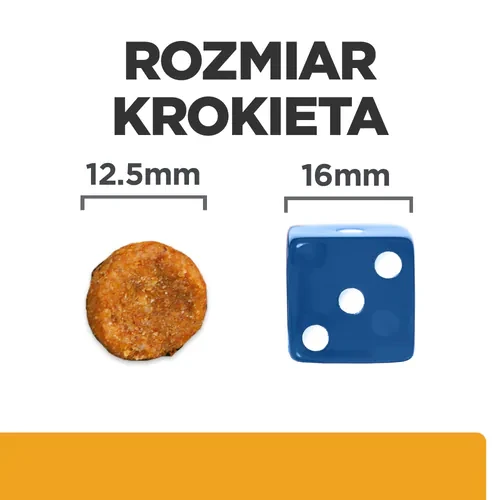 Rozmiar krokieta Hill's PD Canine c/d 4 kg — sucha karma dla psa na kamienie w pęcherzu