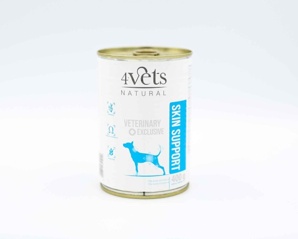 4Vets Natural Dog Skin Support 400 g puszka — mokra karma dla psa z problemami dermatologicznymi