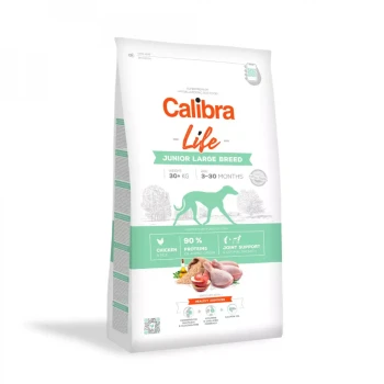 Calibra Dog Life Junior Large Breed, sucha karma dla szczeniąt dużych ras, 12 kg
