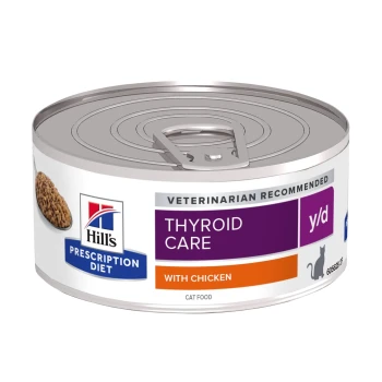 Hill's Prescription Diet Feline y/d Thyroid Care, mokra karma dla kotów z chorobami tarczycy, 156 g