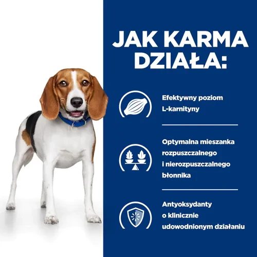 Jak działa Hill's PD Canine r/d Weight Reduction 4 kg - karma odchudzająca dla psa