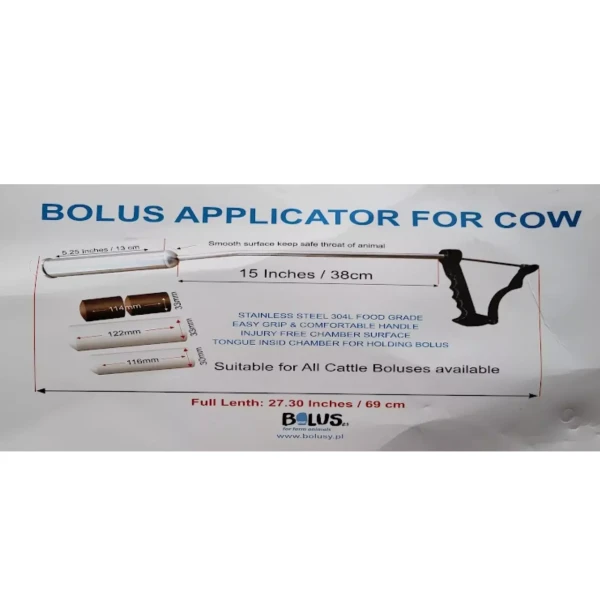 JFarm Aplikator bolusów dla krów - 69 cm