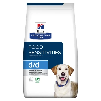 Hill's PD Food Sensitivities Canine d/d Duck & Rice, sucha karma dla psa z wrażliwym żołądkiem, 1,5 kg