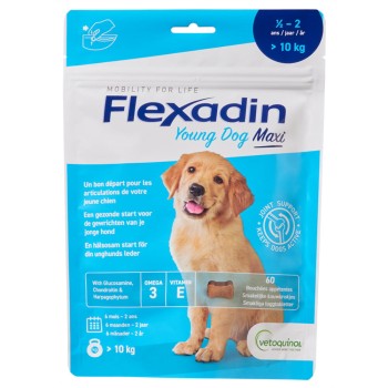 Vetoquinol Young Dog Maxi, smakołyk na stawy dla młodych psów ras dużych, 60 kąsków