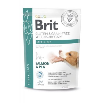 Brit Veterinary Care Dog Sterilised, sucha karma dla psów po sterylizacji, 400g